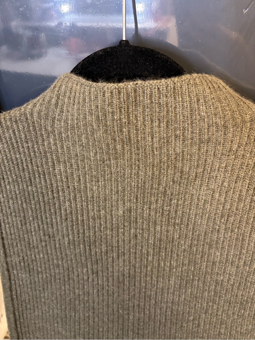 Skull Cashmere Mockneck Hi Low Vest Top Sleeveless - Picture 10 of 13